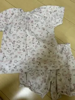 メイク柄 コットンパジャマ 上下セット　130㎝