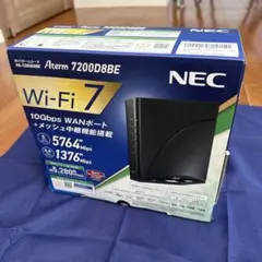 【ほぼ未使用】NEC AtermPA-7200D8BE Wi-Fi7 10G対応