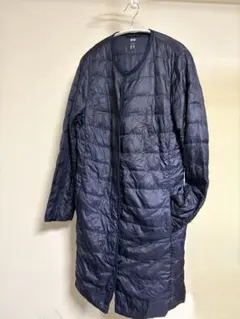 ユニクロ　ウルトラライトダウン　ネイビー　Lダウン90%フェザー10%