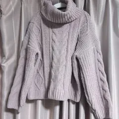 INGNI タートルネック ケーブルニット セーター