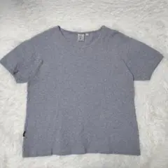 AVIREX U.S.A. アビレックス　グレー Vネック半袖TシャツXL