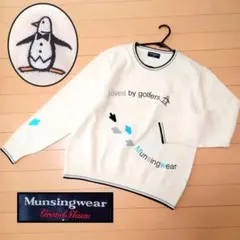 【即発送】Mumsingwear Grandslamニット 刺繍 ペンギン L