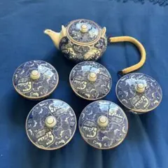 【最終値下げ】新品 美品 有田焼　祥楽窯　染付　祥瑞　番茶器揃　番茶器セット
