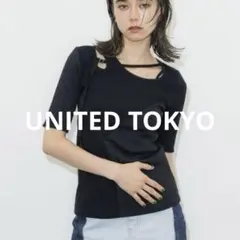 ユナイテッドトウキョウ　半袖　トップス　夏　黒　レディース　カットソーのサムネイル