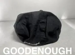 未使用品【GOODENOUGH】グッドイナフロゴ刺繍ハンチング（黒Ｌ）