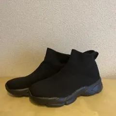 ハイカット　ニットスリッポンシューズ　美品