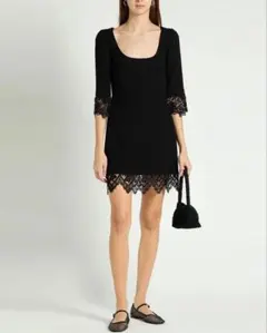 DOLCE&GABBANA ブラックミニワンピースのサムネイル