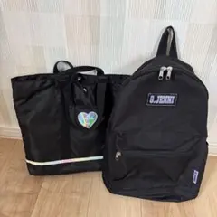 S.JENNI ブラックリュックとトートバックのセット