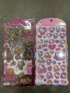 【正規品】ハローキティ コットンパピーシール&ドロップジュエリーシール日焼け