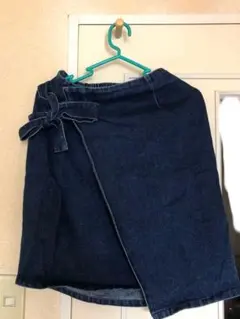 alicia PAGEBOY デニム巻きスカート　ゴム　F