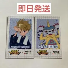 デジモン 極楽湯　ヤマト＆ガブモン チェキ風カード