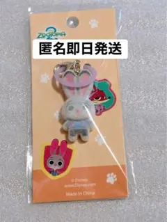 ディズニー　ズートピア　フロッキー　ミニチャーム　ジュディ