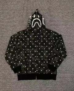 A BATHING APE シャークパーカー カモドット M サイズ