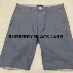 【美品】BURBERRY BLACK LABEL ショートパンツ 73 ブルー