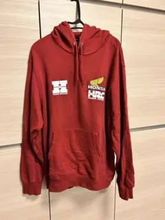 GU × HONDA レッド フードパーカー XL