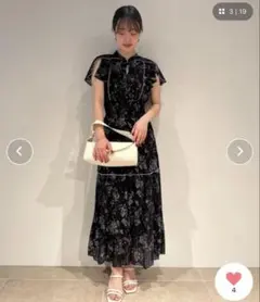 美品｜SNIDEL Sustainableウエストシャーリングプリーツワンピース