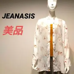 【美品】JEANASIS 水彩画を思わす優しい柄 シアービックシャツのサムネイル