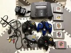 【ジャンク】Nintendo 64 本体とコントローラー4つ ソフト5セット