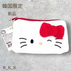 新品 韓国限定 ダイソー サンリオ ハローキティ ポーチ 小物入れ カード ③
