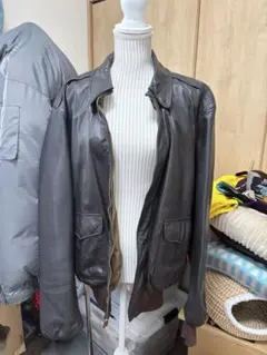 L.L.Bean レザージャケット 46サイズ made in usaのサムネイル