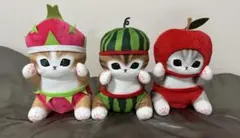 mofusand モフサンド　ぬいぐるみ　フルーツにゃん　すいか　りんご