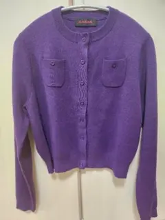 CABaN パープル 長袖カーディガン