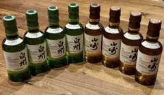 Suntoryサントリー 山崎 7本/白州 5本 ミニボトル 180ml 未開栓 - メルカリ