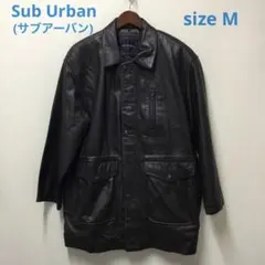 Sub Urban （サブアーバン） メンズラムレザーコート　サイズMのサムネイル