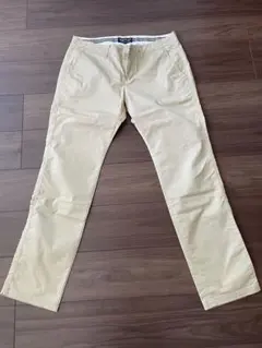 ほぼ未使用　BEAMS HEART ベージュ ストレッチパンツ　Lサイズ