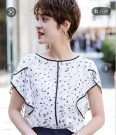 パイピングブラウス