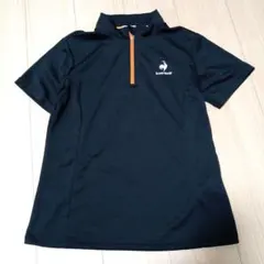 le coq sportif レディース ハーフジップシャツ ブラック1165番