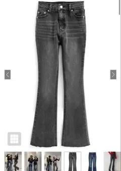 グレイル　GRL ストレッチフレアデニム　Sサイズ