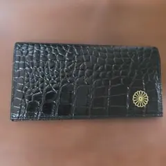 せ*こ様 皇居財布ブラッククロコダイル風長財布 - メルカリ