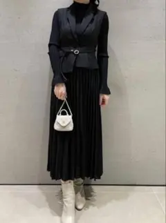 美品】SNIDEL スナイデル ジレ ディティール ジャンスカ - メルカリ