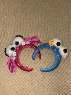 USJ カチューシャ セサミストリート　 アビー/クッキーモンスター