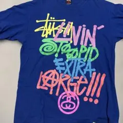 Stussy グラフィックTシャツ M ネイビー