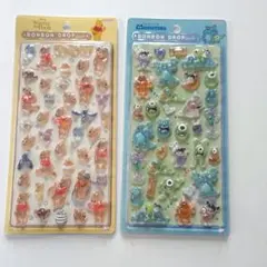 【正規品】ボンボンドロップシール モンスターズ・インク くまのプーさん2枚セット