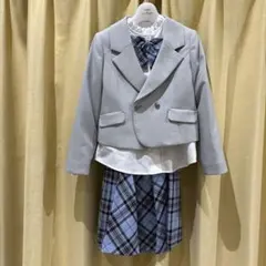 waltz by BEAMS DESIGN フォーマルドレス グレー チェック柄