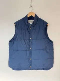 【美品】80's エルエルビーン L.L.Bean 中綿ベスト L ネイビー