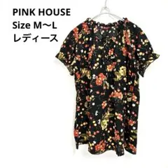 PINK HOUSE ピンクハウス チュニック M L チェリー 桜 フリル 黒のサムネイル