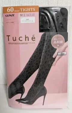 GUNZE Tuche 60デニールタイツ M-Lサイズ、ダークチャコールのサムネイル