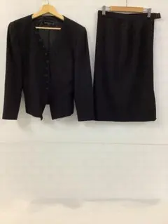 値下◎2.20◎A78P◎ヴィンテージ◎スカートセットアップ◎ブラック◎レトロ