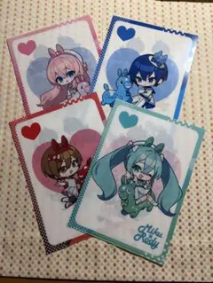 タイトーくじ初音ミク クリアファイル 4枚セット