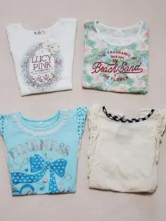 まとめ売り 女の子 120㎝ 半袖Tシャツ ４枚セットのサムネイル