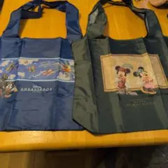 東京ディズニーホテル エコバッグ ミラコスタ、アンバサダー 2種セットのサムネイル