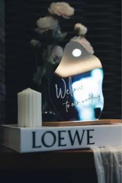 ウェルカムミラー　ステッカー　結婚式　ウェルカムスペース