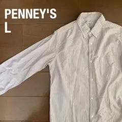 PENNY'S ペニーズ L 長袖ストライプシャツのサムネイル