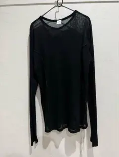 YENN イエン COTTON TULLE LONGTEE ブラック