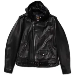 ほぼ新品 Schott 503HDT フードワンスター レザージャケット 40