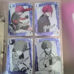 ブルーロック　トランプ　黒名蘭世　4枚セット